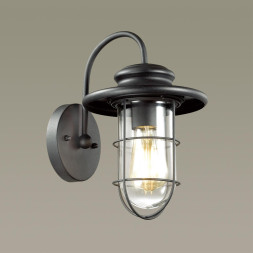 Настенный фонарь уличный Helm 4171/1W Odeon Light E27 Кантри, Лофт, Индустриальный