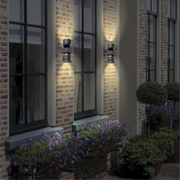 Ландшафтный настенный светильник NOVOTECH 358114 GALEATI лофт, минимализм, хай-тек темно-серый 20W