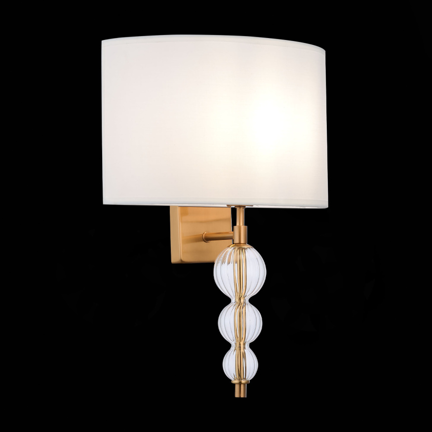 SLE105711-01 Светильник настенный Латунь, Прозрачный/Белый E14 1*40W RAMER EVOLUCE