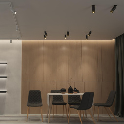 Светильник встраиваемый NOVOTECH 370875 SLIM хай-тек черный/золото 9Вт