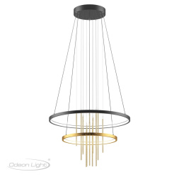 Подвесной светильник ODEON LIGHT 3901/63L MONICA модерн золотистый/янтарный 63W