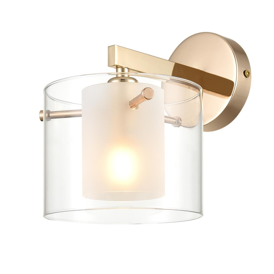 Бра LUMION 6587/1W VERDI модерн золото, прозрачный 1x40W