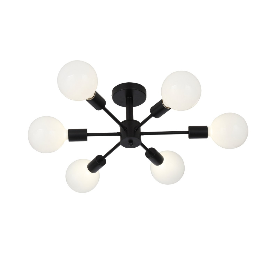 SL419.402.06 Светильник потолочный Черный E27 6*60W ANO EVOLUCE