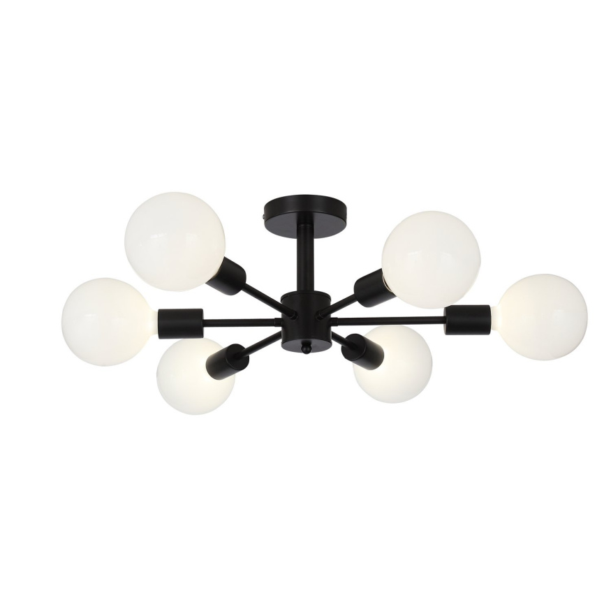 SL419.402.06 Светильник потолочный Черный E27 6*60W ANO EVOLUCE