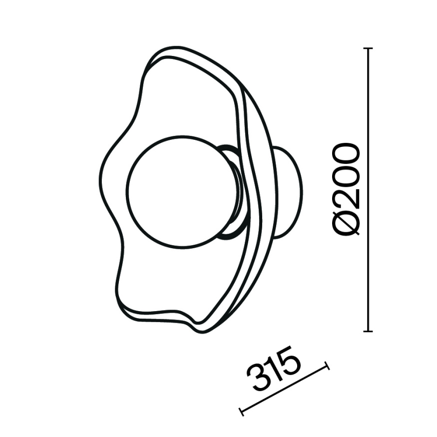 Настенный светильник (бра) Maytoni MOD207WL-01BS