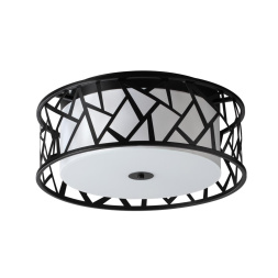 Потолочный светильник SONEX 7700/40L FABIANA ар деко белый/черный 40W