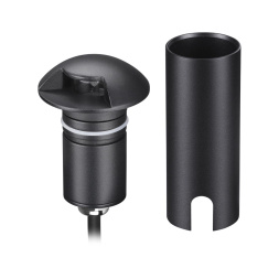 Встраиваемый грунтовый светильник ODEON LIGHT 6662/1GL WALD хай-тек черный/металл 3Вт