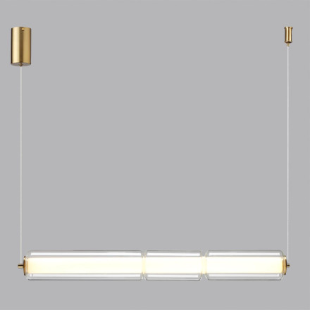 Подвесной светильник ODEON LIGHT 6688/19L FAU LED 19W античная бронза/прозрачный Современный