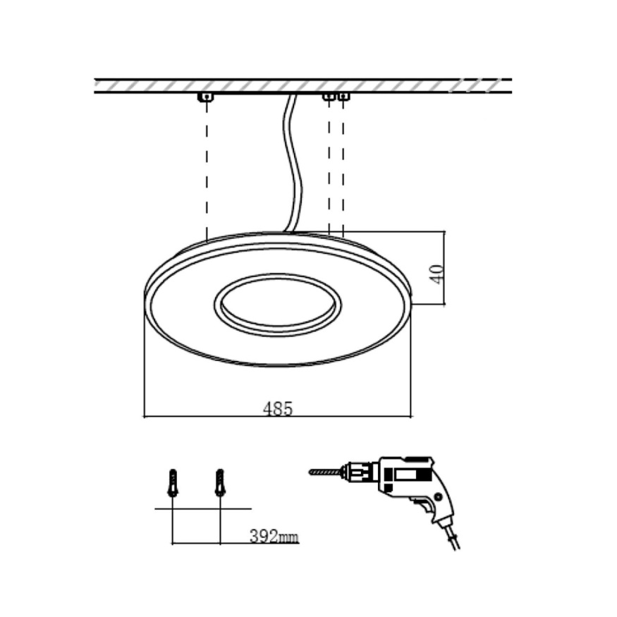Потолочный светильник SONEX 7717/42L ALTAIR хай-тек, хай-тек, минимализм белый/черный 42W