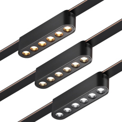 Трековый смарт-светильник для низковольтного шинопровода с двумя режимами работы NOVOTECH 359458 EASY черный 6Вт