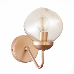 SLE155701-01 Светильник настенный Золотистый/Янтарный E14 1*40W MORE EVOLUCE