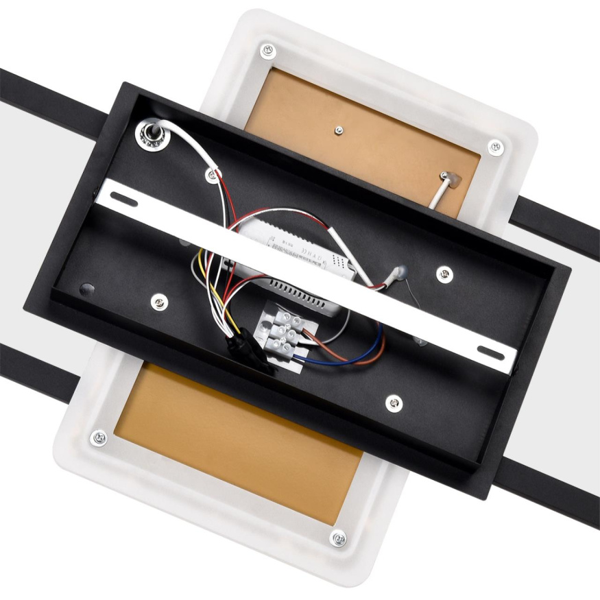 Светильник потолочный LUMION 8021/90CL GOLDY минимализм черный, золотой 90W