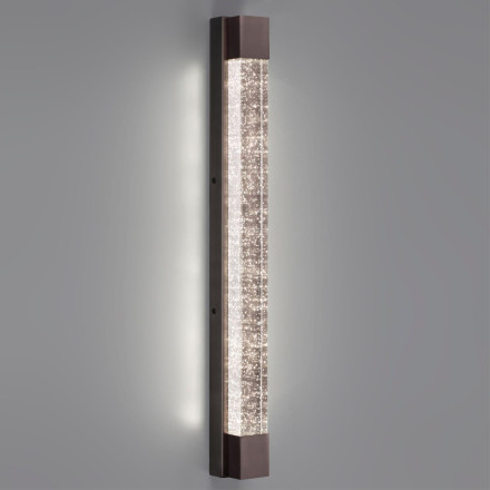 Настенный светильник ODEON LIGHT 6680/12WL MIRADA LED 12W брашированный черный/прозрачный Современный