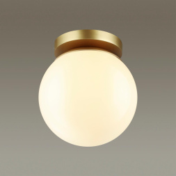 Потолочный накладной светильник ODEON LIGHT 4247/1C BOSCO хай-тек золотистый/белый 5Вт