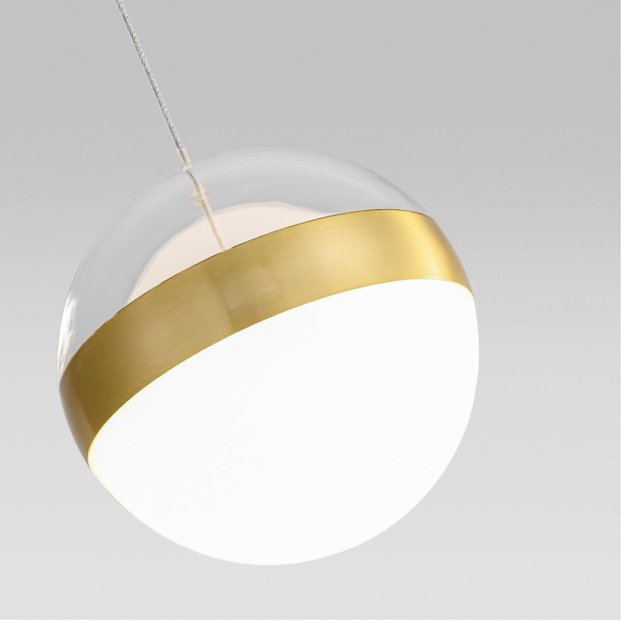 Подвес ODEON LIGHT 5036/12L RONI модерн античная бронза/прозрачн/молочный 12