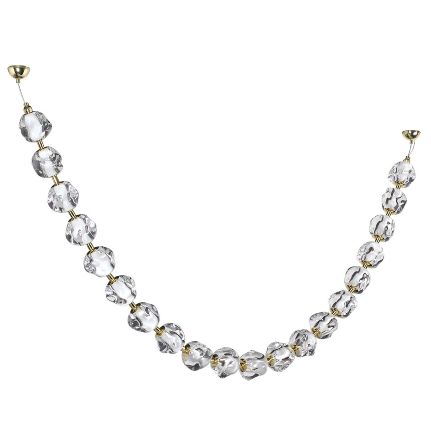 Подвес-бусы ODEON LIGHT 5085/80L JEMSTONE модерн золото/прозрачный 80W