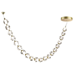 Подвес-бусы ODEON LIGHT 5085/80L JEMSTONE модерн золото/прозрачный 80W
