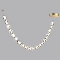 Подвес-бусы ODEON LIGHT 5085/80L JEMSTONE модерн золото/прозрачный 80W