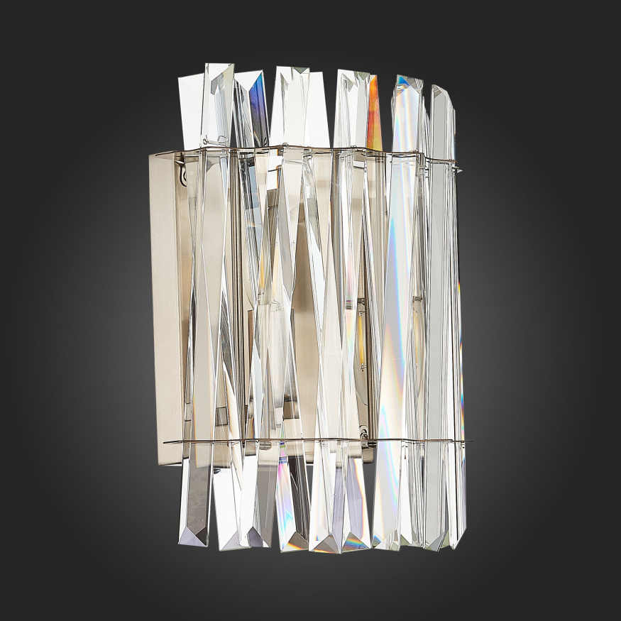 SL1170.101.02 Бра ST-Luce Никель/Прозрачный E14 2*40W FABIO ST LUCE