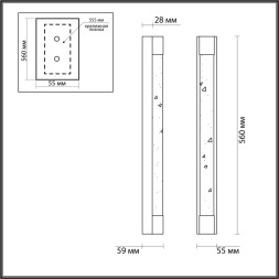 Настенный светильник ODEON LIGHT 6681/12WL MIRADA LED 12W античная бронза/прозрачный Современный