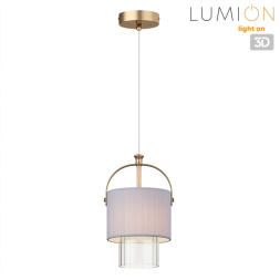 Подвес LUMION 6592/1 JANE модерн латунь, серый 1x40W