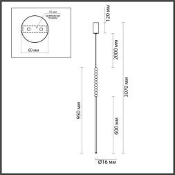 Подвесной светильник ODEON LIGHT 6639/12L MONELLA LED 12W металл/античная бронза/белые бусы из акрила Современный