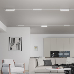 Трековый светильник для низковольтного шинопровода NOVOTECH 359079 SMAL лофт, минимализм, хай-тек белый 18W