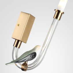 Бра ODEON LIGHT EXCLUSIVE 5431/2WLA LARK неоклассика золотой (под латунь)/белый градиент  2Вт