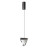Подвесной светильник ODEON LIGHT 6677/5L RAY LED 5W брашированный черный/прозрачный Современный