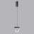 Подвесной светильник ODEON LIGHT 6677/5L RAY LED 5W брашированный черный/прозрачный Современный