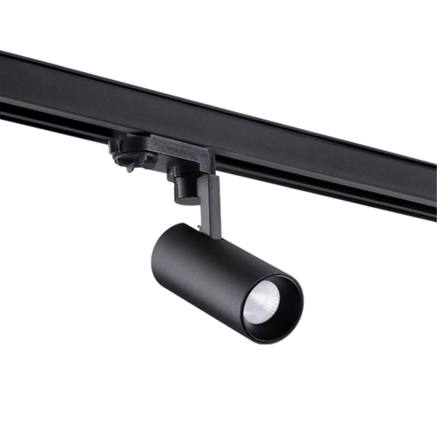 Трехфазный трековый светодиодный светильник NOVOTECH 358254 HELIX лофт, минимализм, хай-тек черный 10W