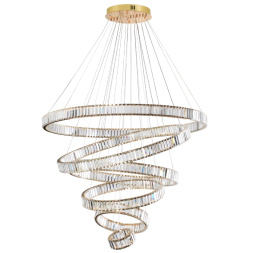 Люстра ODEON LIGHT 5015/260L Vekia модерн золотой/прозрачный/металл/хрусталь 260W