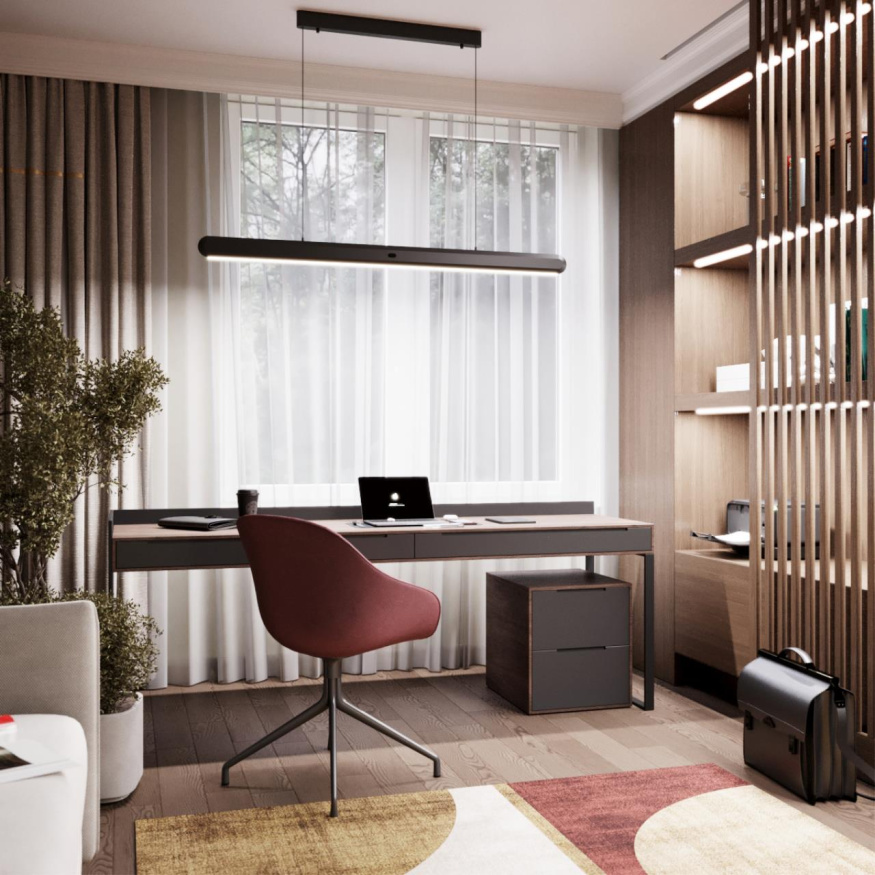 Подвесной светильник ODEON LIGHT 6641/40L SATRION хай-тек металл/черный 40W