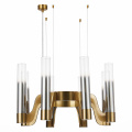 SL1235.303.08 Люстра подвесная ST-Luce Латунь/Хром, Прозрачный E14 8*40W ETTORE ST LUCE