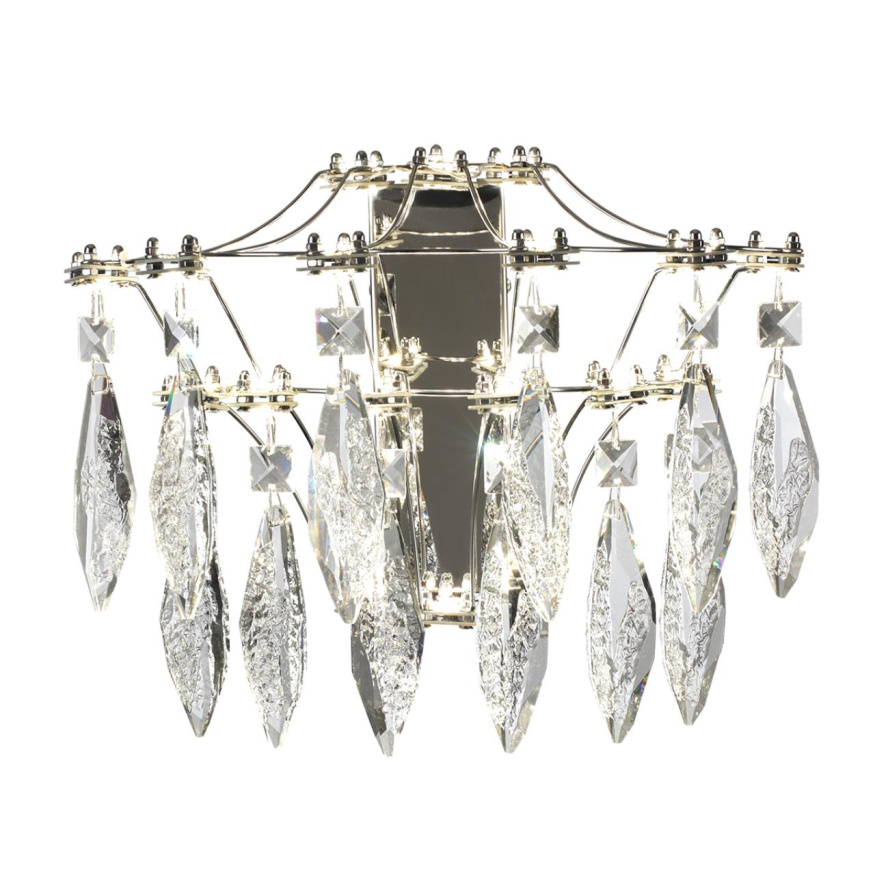 Настенный ODEON LIGHT EXCLUSIVE 6699/25WL FLAMENCO модерн, дизайнерские, декоративные хром/прозрачный 25W