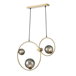 Светильник подвесной LUMION 8036/3 ORNATO модерн шампань, дымчатый 3x35W