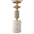 Настольная лампа LUMION 6580/1T VIVIEN в классическом стиле французское золото, серый, белый 1x40W