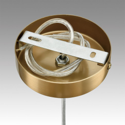 Подвес LUMION 6593/1 JANE модерн латунь, белый 1x40W