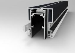 ST003.429.01 Профиль для SKYLINE 48 с демпф. системой в натяжной потолок (ПВХ+ТКАНЬ) ST-Luce Черный SKYLINE 48 ST LUCE