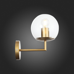 SL1150.201.01 Светильник настенный ST-Luce Матовое золото/Прозрачный E27 1*40W LIORA ST LUCE