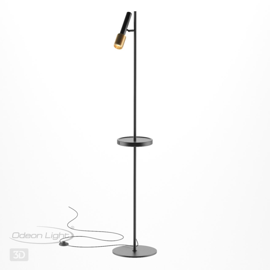Торшер с полкой/USB Odeon light  Mehari 4240/1F