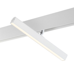 Трековый светильник для низковольного шинопровода NOVOTECH 358611 FLUM хай-тек белый 12Вт