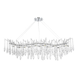 SL1660.113.12 Светильник подвесной ST-Luce Хром/Хром, Прозрачный G9 12*5W 4000K TEARDROPS ST LUCE