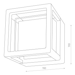 SL9504.401.01 Светильник уличный настенный ST-Luce Черный/Белый LED 1*5W 4000K ALCENO ST LUCE
