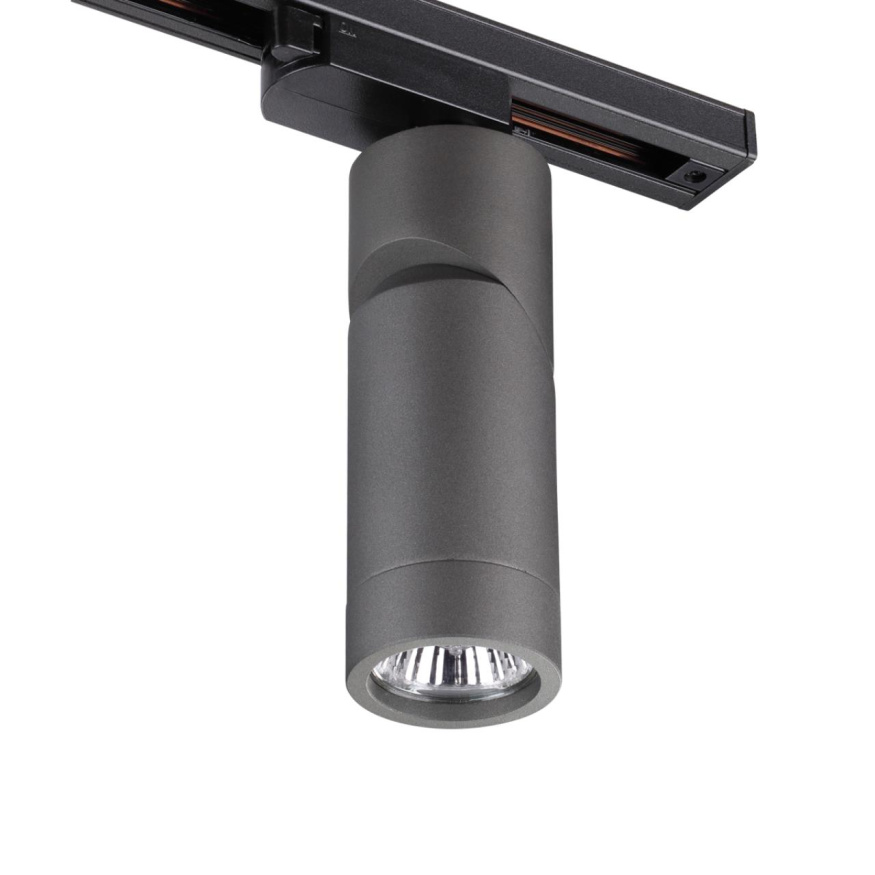 Светильник трековый однофазный трехжильный NOVOTECH 370589 ELITE хай-тек серебристый черный 50W