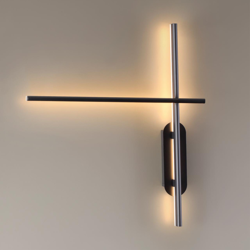 Настенный светильник ODEON LIGHT 3890/20WLP RUDY хай-тек черный 21W
