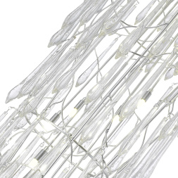 SL1660.103.25 Светильник подвесной ST-Luce Хром/Хром, Прозрачный G9 25*5W 4000K TEARDROPS ST LUCE