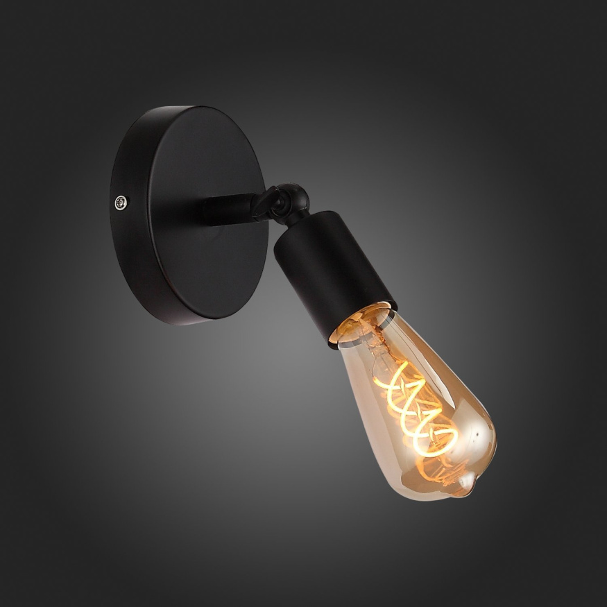 SL419.401.01 Светильник настенный Черный E27 1*60W ANO EVOLUCE
