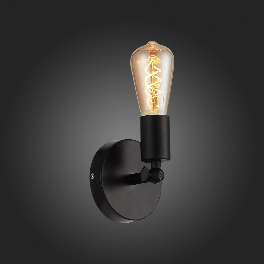 SL419.401.01 Светильник настенный Черный E27 1*60W ANO EVOLUCE