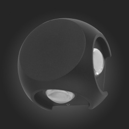 SL9505.401.01 Светильник уличный настенный ST-Luce Черный/Черный LED 1*4W 4000K VOLTI ST LUCE